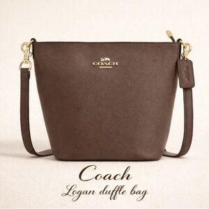 Coach Logan Duffle Bag brown New leather original crossbody bag